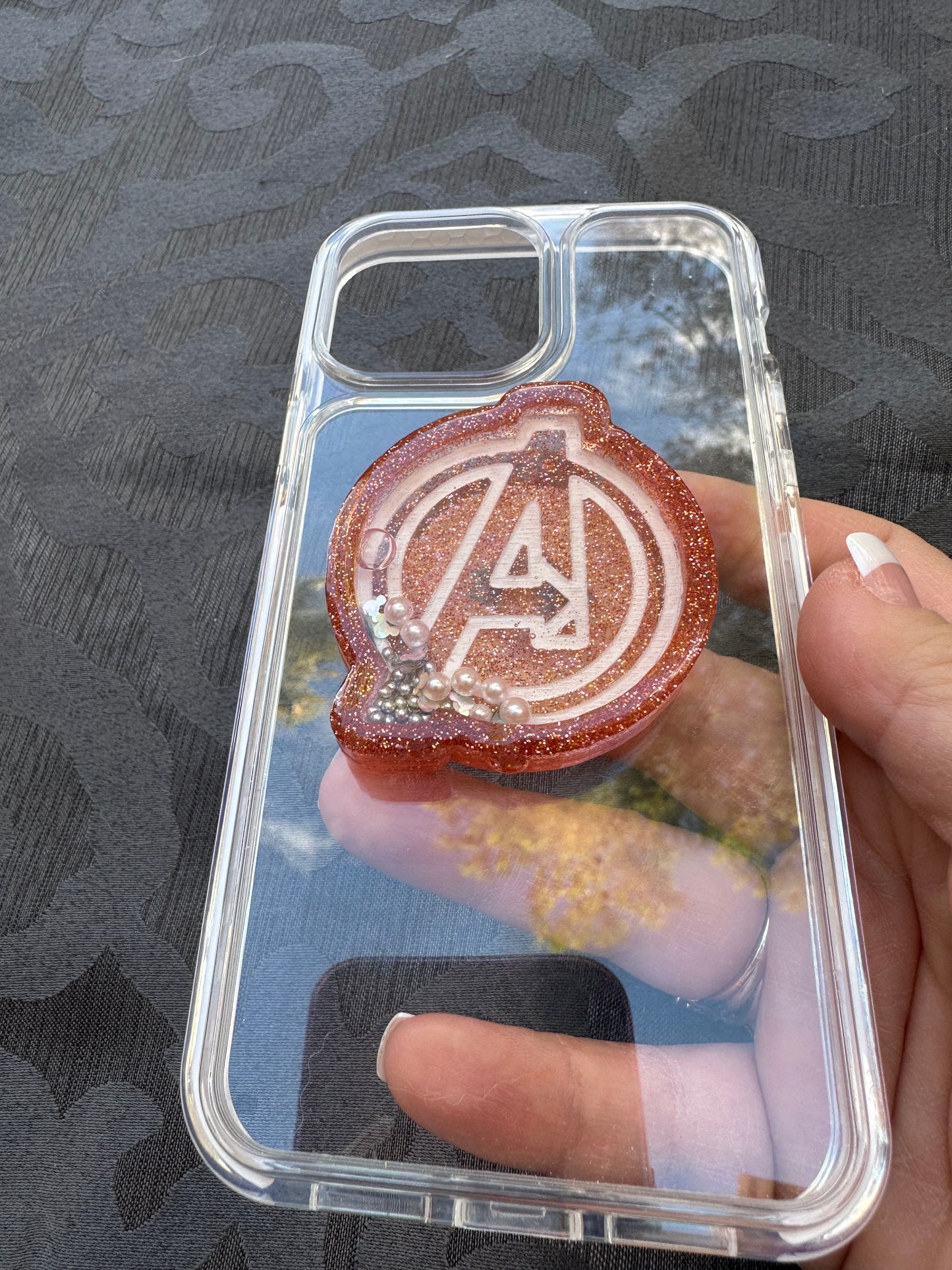 Avengers Shaker Phone Grip-Coral