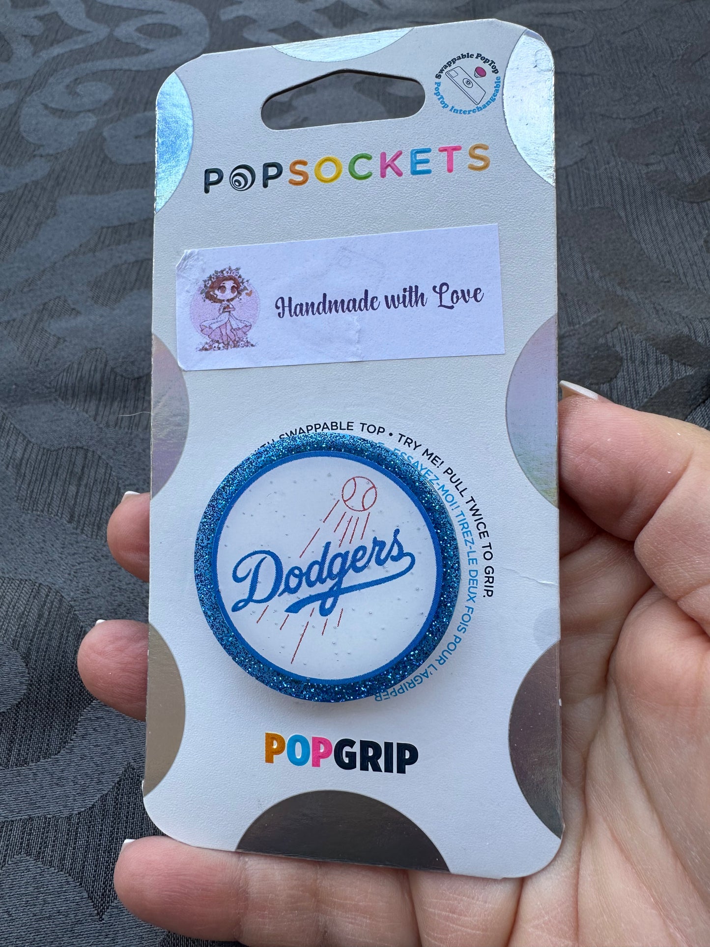 Dodgers Circle Phone Grip