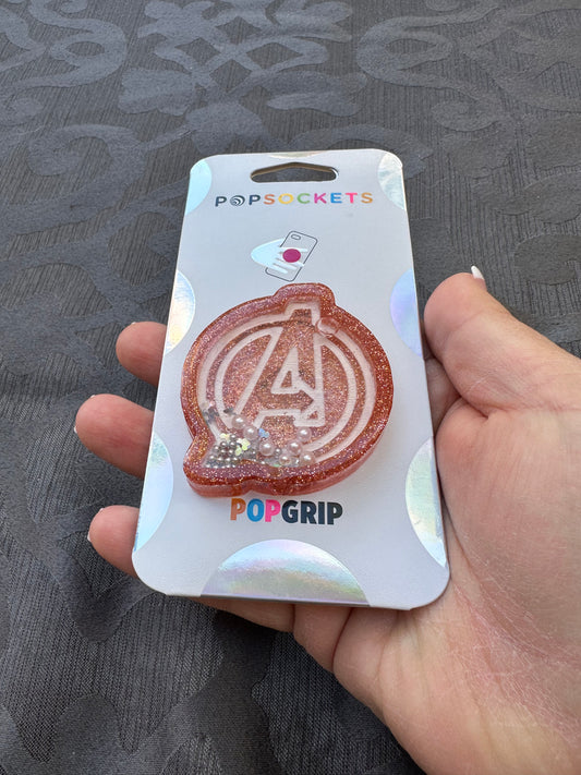 Avengers Shaker Phone Grip-Coral