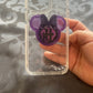 Hawkeye Mouse w/bow Shaker Phone Grip-Purple