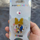 Beauty & Beast Mouse w/bow Shaker Phone Grip-White