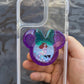 Ariel Mouse w/bow Shaker Phone Grip-Purple