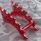 Glitter Crown Holder- Ruby Red