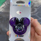 Black Panther Mouse w/bow Shaker Phone Grip-Purple