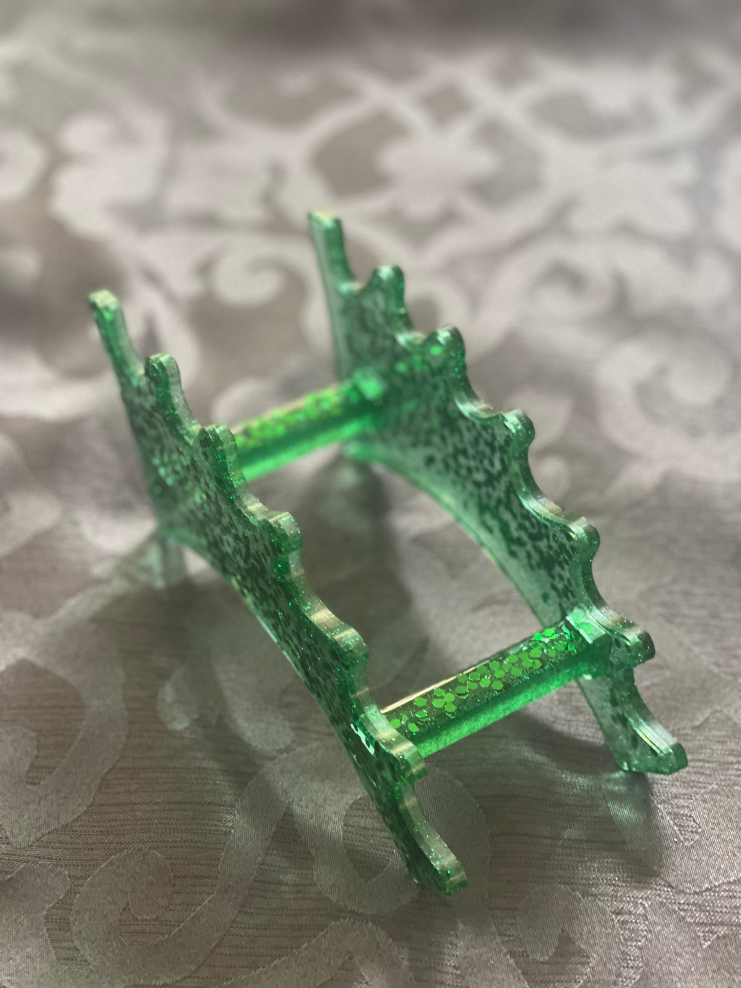 Glitter Crown Holder- Emerald