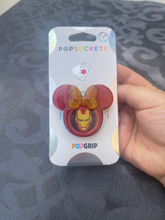 Iron Man Mouse Phone Grip-Red