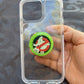 Ghostbusters Circle Shaker Phone Grip- Neon Green